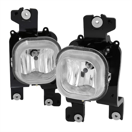 Spec-D Tuning Ford F250 Super Duty Fog Lights With Clear Lens 08-10 LF-F25008COEM-HZ